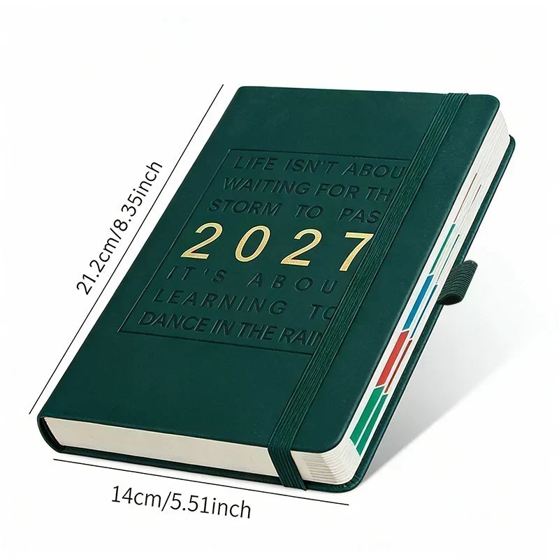 🥳2026 HOT SALE🥳💞50K+ SOLD! 📖🌟 50% OFF! 2027 Date‑Marked Notebook – One day per sheet, classic quote cover. Durable materials – your daily companion for the whole year! From £8.99! 🏠💚