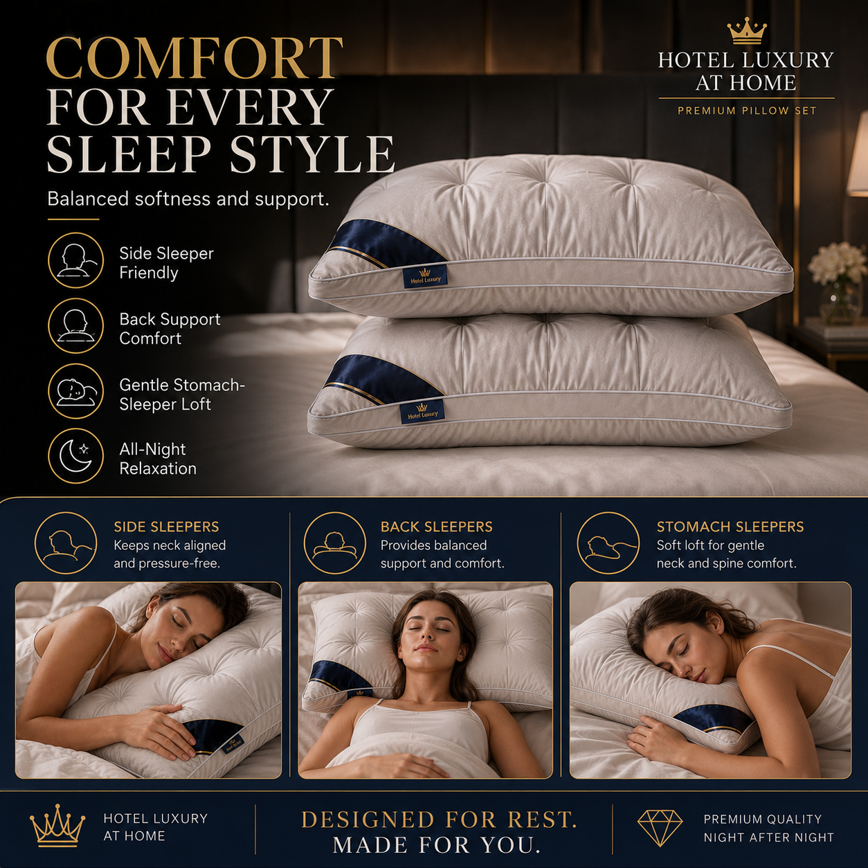 🥳2026 HOT SALE🥳💞50K+ SOLD!🛏️✨ 50% OFF! Washable Ergonomic Neck Pillow – Breathable 3D stitching & soft memory foam. Supports natural neck curve – perfect for side & back sleepers! 💤🌟