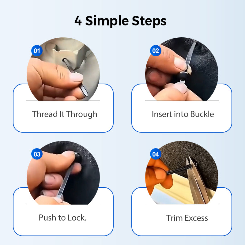 ✨Industrial Strength Cable Ties - Secure Fasteners for Home & DIY