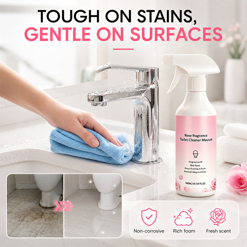 🥳2026 HOT SALE🥳💞50K+ SOLD! 🛁🧹 50% OFF! Bathroom Cleaner Spray – dissolves limescale, soap scum & water stains without scrubbing. Multi-surface for glass, tiles & taps – leaves a fresh botanical scent. Gentle formula, no harsh fumes! ✨💪