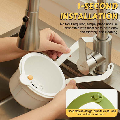 🥳2026 HOT SALE🥳💞50K+ SOLD!🚫💧 Stop Clogged Sinks for Good! Push-to-Empty Food Catcher Basket Half Price🧺✨