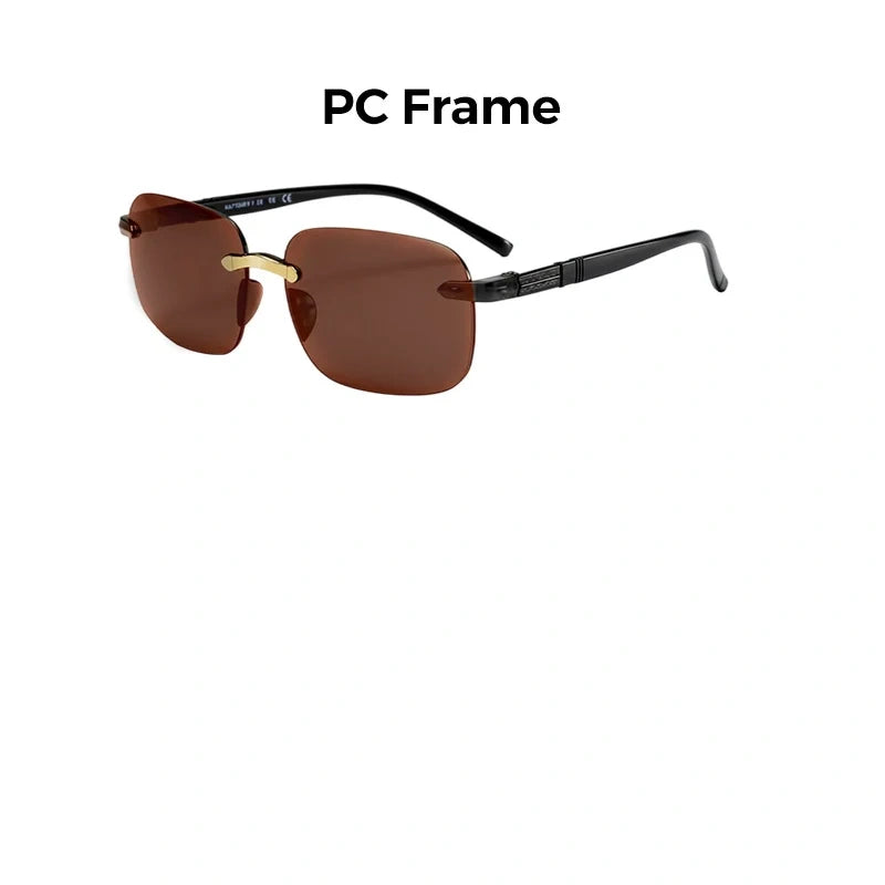 Men's Stylish Frameless High Definition Polarized Sunglasses