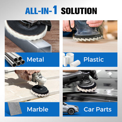 🥳2026 HOT SALE🥳💞50K+ SOLD!🏆⚡ Gentle Power for a Flawless Shine. Professional Wool Felt Flap Discs – NOW 50% OFF! 💎🔧