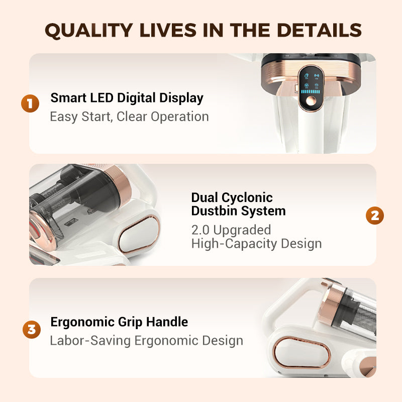 🥳2026 HOT SALE🥳💞50K+ SOLD! 🛏️💨 50% OFF! Mattress Vacuum Cleaner for Dust Mites – deep clean & remove mites, keep your bed fresh. Powerful suction! 🛡️✅