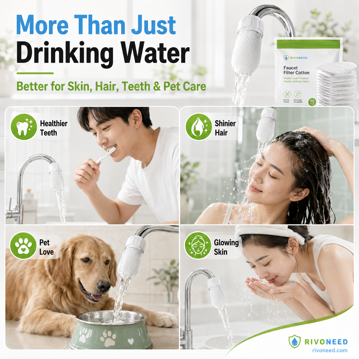 🥳2026 HOT SALE🥳💞50K+ SOLD! 🚰💧 50% OFF! Anti-Splash Kitchen Faucet Cotton Filter – Multi-layer PP cotton removes rust, sediment & impurities. Protects your tap water – cleaner, safer, better taste! 🛡️✨