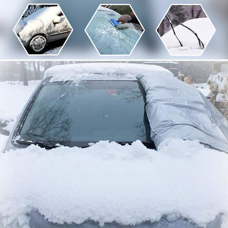 🥳2026 HOT SALE🥳💞50K+ SOLD! 🚗❄️ 50% OFF! Magnetic Car Windshield Cover – 4-layer waterproof, snow & sun shield with reflective strips. All-season protection, no more scraping! 🛡️✅