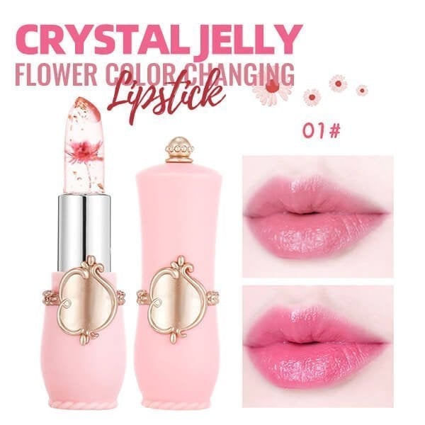 💋Crystal Jelly Flower Color Changing Lipstick💄