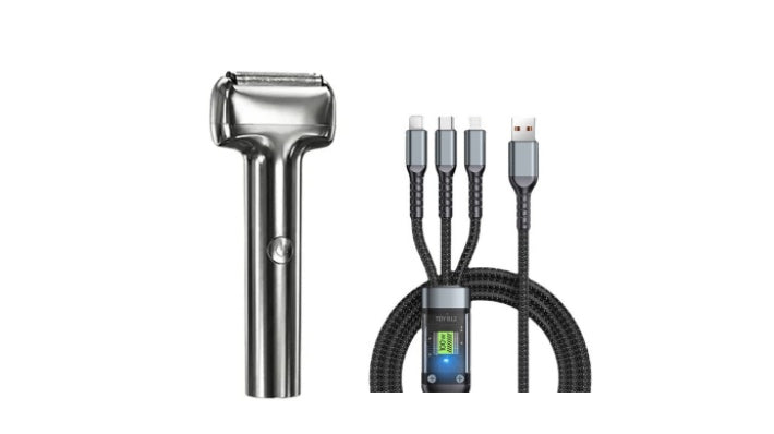 🥳2026 HOT SALE🥳💞50K+ SOLD! 🧔⚡ 50% OFF! Rechargeable Foil Electric Shaver – 11° tilt head, quiet motor & IPX6 washable. Smooth, cordless grooming anywhere! 🛡️✅