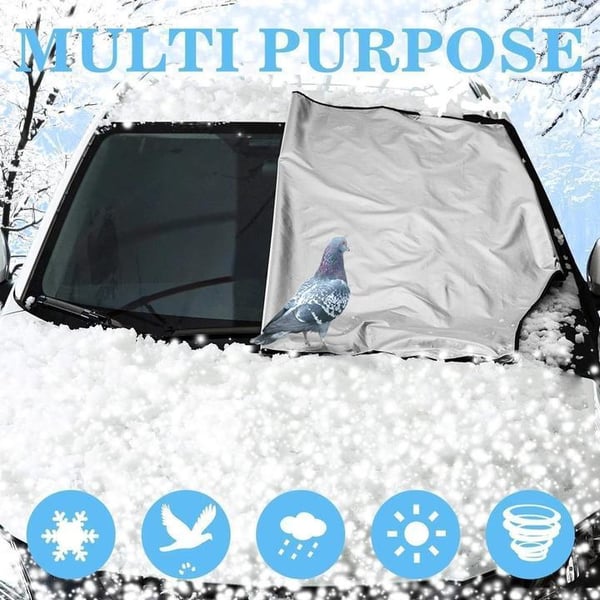 🥳2026 HOT SALE🥳💞50K+ SOLD! 🚗❄️ 50% OFF! Magnetic Car Windshield Cover – 4-layer waterproof, snow & sun shield with reflective strips. All-season protection, no more scraping! 🛡️✅