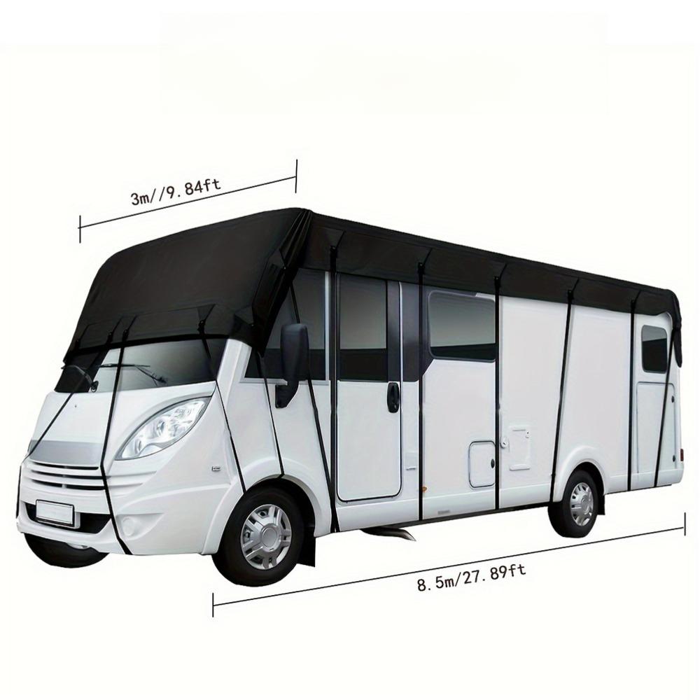 🥳2026 HOT SALE🥳💞50K+ SOLD! 🚐☔ 50% OFF! Caravan & Motorhome Roof Cover – 210D Oxford, silver-coated, adjustable straps & 2 tension straps. Protects roof from rain, leaves & costly repairs! 🛡️✅