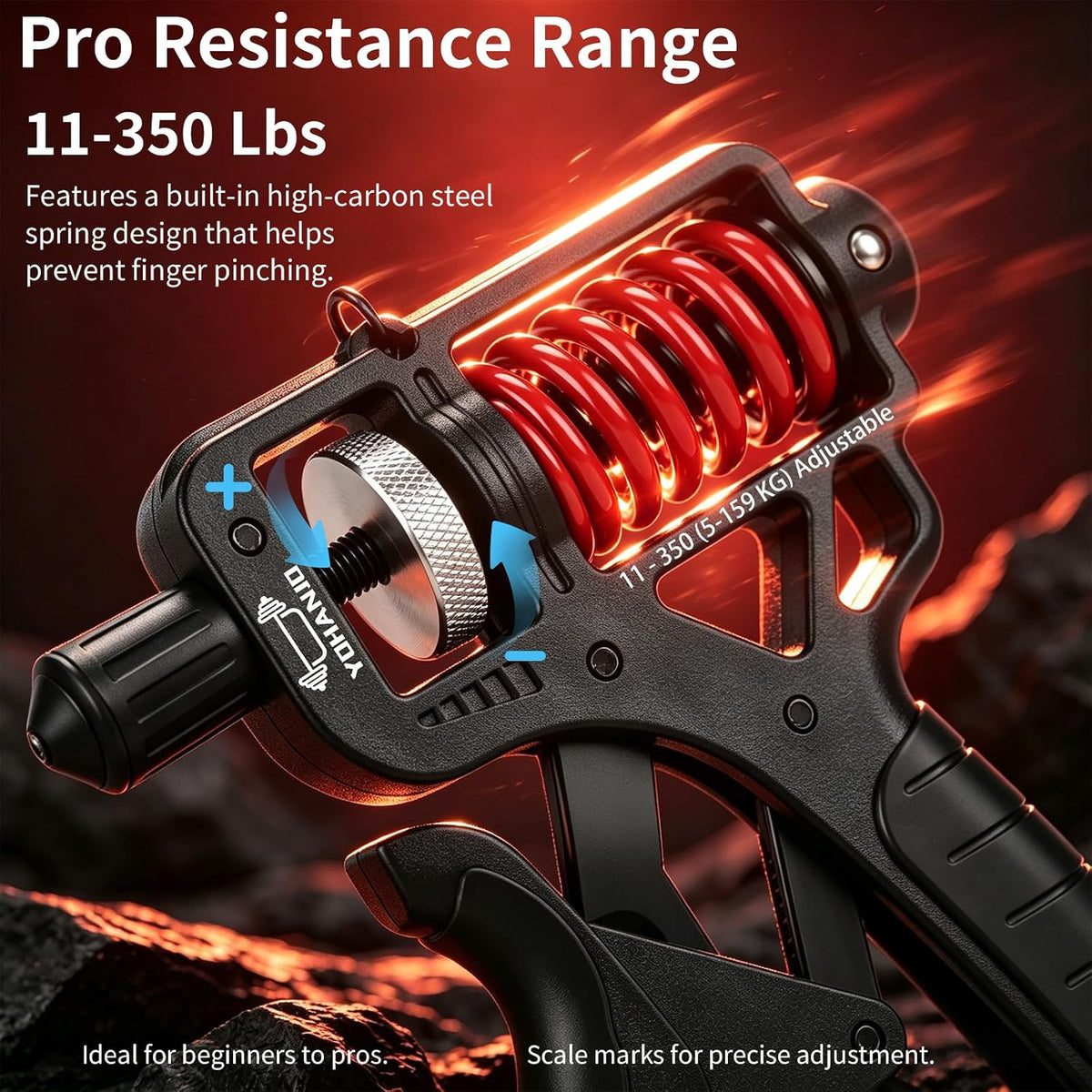 🥳2026 HOT SALE🥳💞50K+ SOLD! 💪✊ 50% OFF! Adjustable Hand Grip Strengthener with Counter – rotary resistance, textured grip. Train fingers & forearms anywhere! 🏋️✅