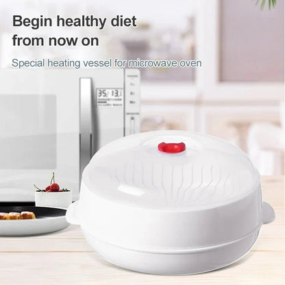 🌿💧 Steam Smart, Eat Healthy & Oil-Free | Microwave Steamer Half Price · Top Seller | Trusted by 50K+ Homes!🏆🔥