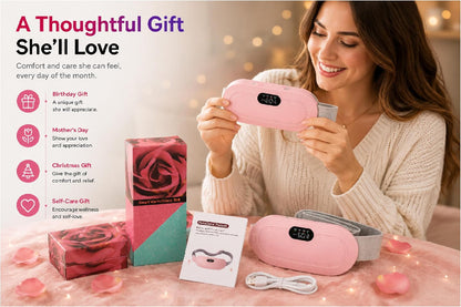 🥳2026 HOT SALE🥳💞50K+ SOLD! 🏆 LIMITED-TIME 50% OFF! 🔥💖 Menstrual Heating & Massage Belt – 3 heat levels + vibration ease period cramps. Cordless, wearable & quiet – relief anywhere! 🎁✨