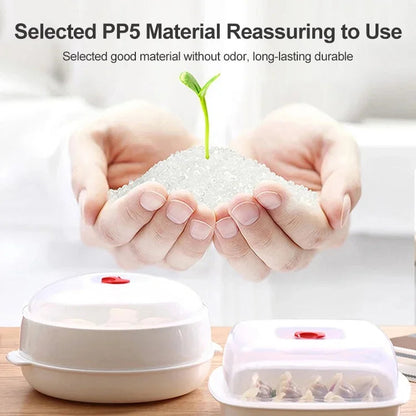 🌿💧 Steam Smart, Eat Healthy & Oil-Free | Microwave Steamer Half Price · Top Seller | Trusted by 50K+ Homes!🏆🔥