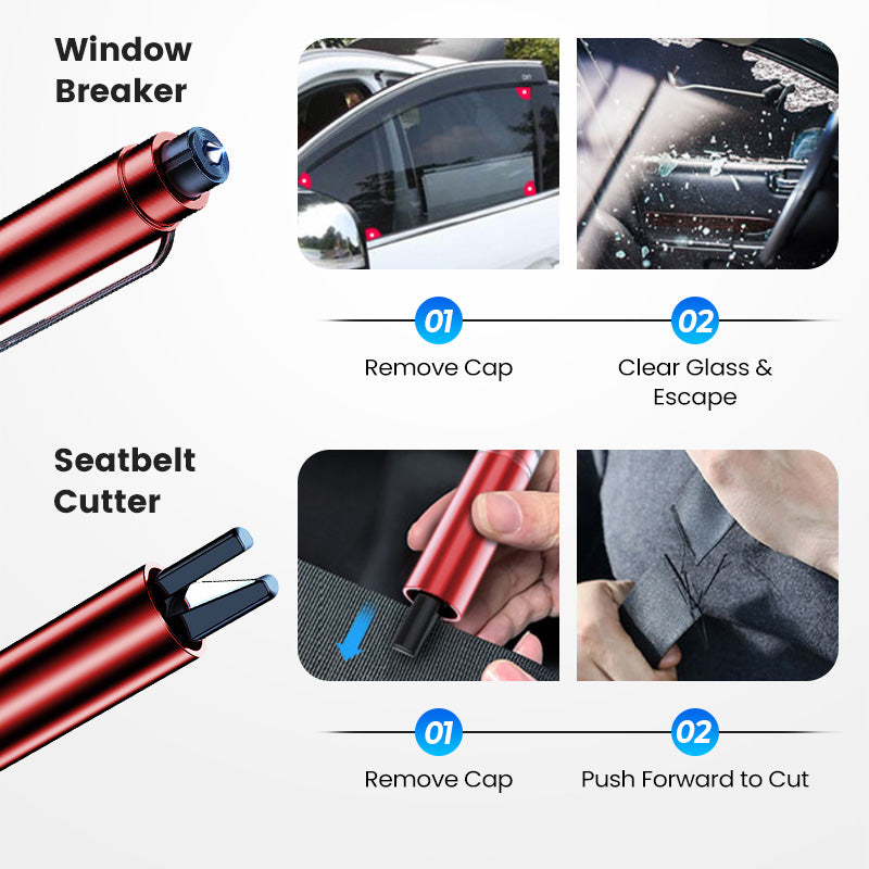 🥳2026 HOT SALE🥳💞50K+ SOLD!🔑🛡️ Be Prepared, Stay Protected. Your Essential Mini Car Escape Tool – A Guardian for You & Family. 🚨💥