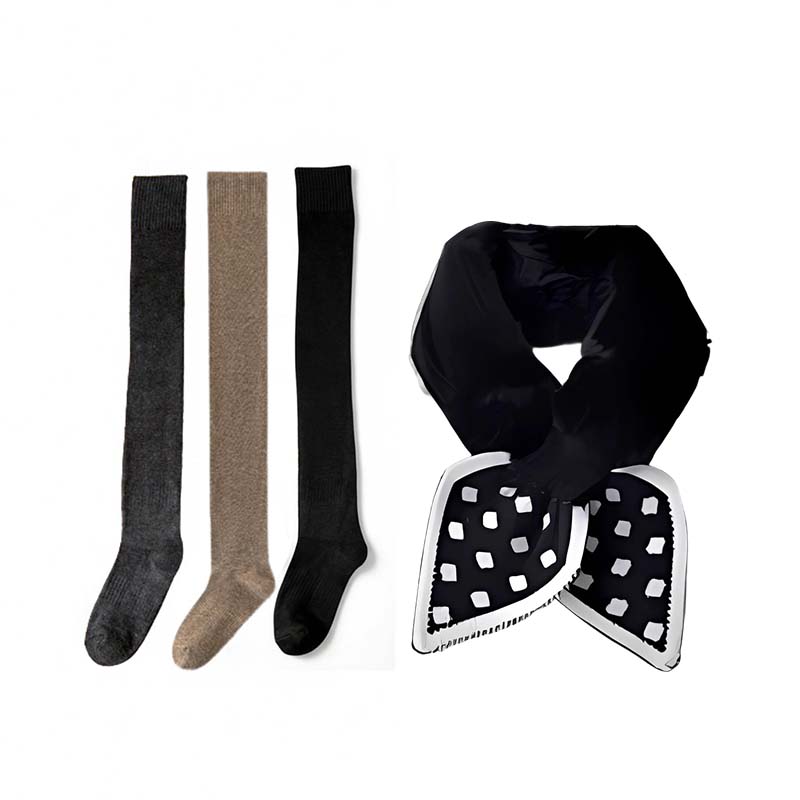 🔥🥳2026 HOT SALE🥳💞50K+ SOLD!🧦🤝✨ Classic Elegance, Effortless Wear | Soft & Stretchy Thigh High Socks❤️🔥🧦