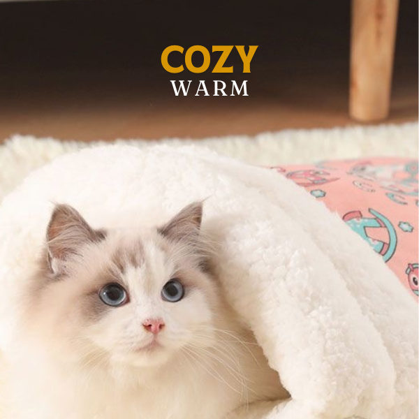 🥳2026 HOT SALE🥳💞50K+ SOLD! 🐾🛏️ 50% OFF! Cozy Pet Nest for Cats & Dogs – ultra-soft plush, 360° warmth, machine washable. A snug winter haven for small pets! 🛡️💚