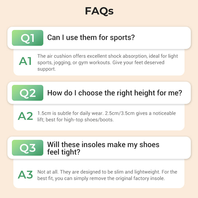 🥳2026 HOT SALE🥳💞50K+ SOLD!🦶🛡️ 50% OFF! Height‑Increasing Insoles – Breathable, sweat‑wicking, natural lift. Keep feet fresh & pain‑free. 🕊️💚