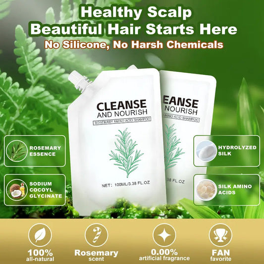 🧴 2 ALANA 1 BEDAVA! ✨ Pürüzsüz ve Parlak Saç Şampuanı - Doğal büyüme, derin folikül onarımı, Tüm Saç Tipleri için Sülfat İçermeyen Formül 🌟📦