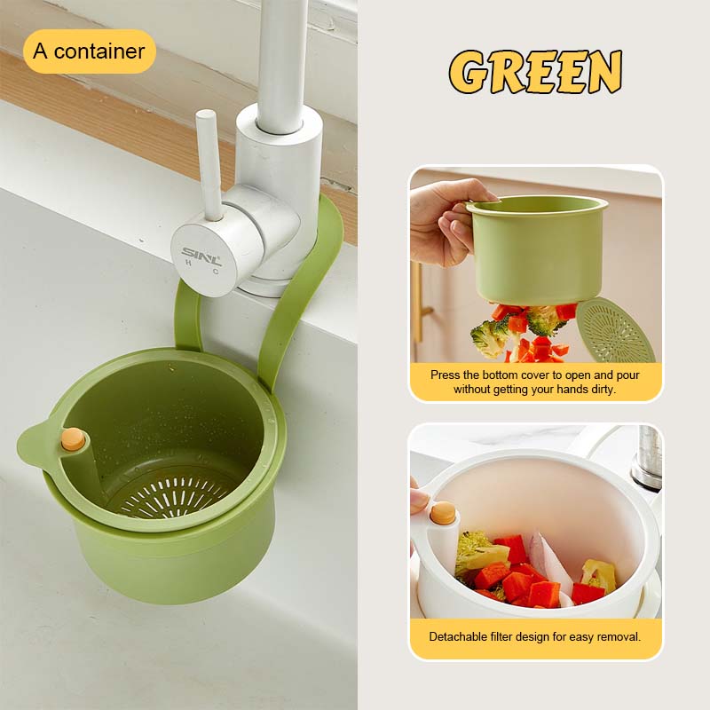 🥳2026 HOT SALE🥳💞50K+ SOLD!🚫💧 Stop Clogged Sinks for Good! Push-to-Empty Food Catcher Basket Half Price🧺✨