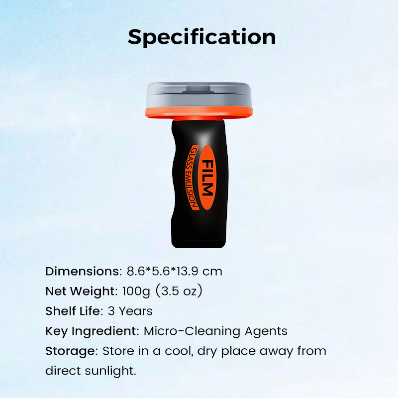 🥳2026 HOT SALE🥳💞50K+ SOLD! 🔍🚗 LIMITED TIME – BUY 2 GET 1 FREE! Auto Glass Oil Film Remover – Eliminates stubborn grease, wax & road grime. Restores crystal-clear visibility – safer night & rainy driving! 🌧️✨