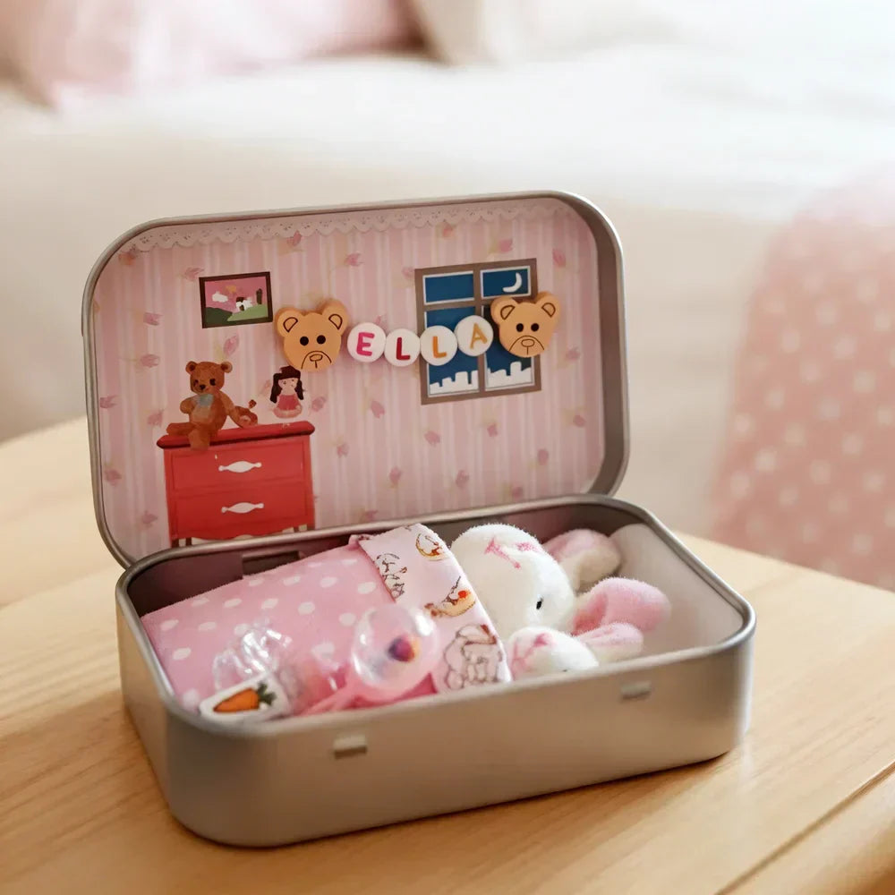 🥳2026 HOT SALE🥳💞50K+ SOLD!🥚💝 50% OFF! Tiny Plush Bunny Tin – Pocket-sized cuteness for Easter. Collectible mummy bunny in a keepsake tin. Great for egg hunts or gifts. 🐇🎀