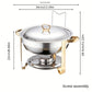 🥳2026 HOT SALE🥳💞50K+ SOLD! 🍽️🔥 50% OFF! Garvee 5QT Stainless Steel Chafing Dish – rust-resistant, gold finish, keeps food warm. Perfect for weddings, parties & buffets! ✨🛡️