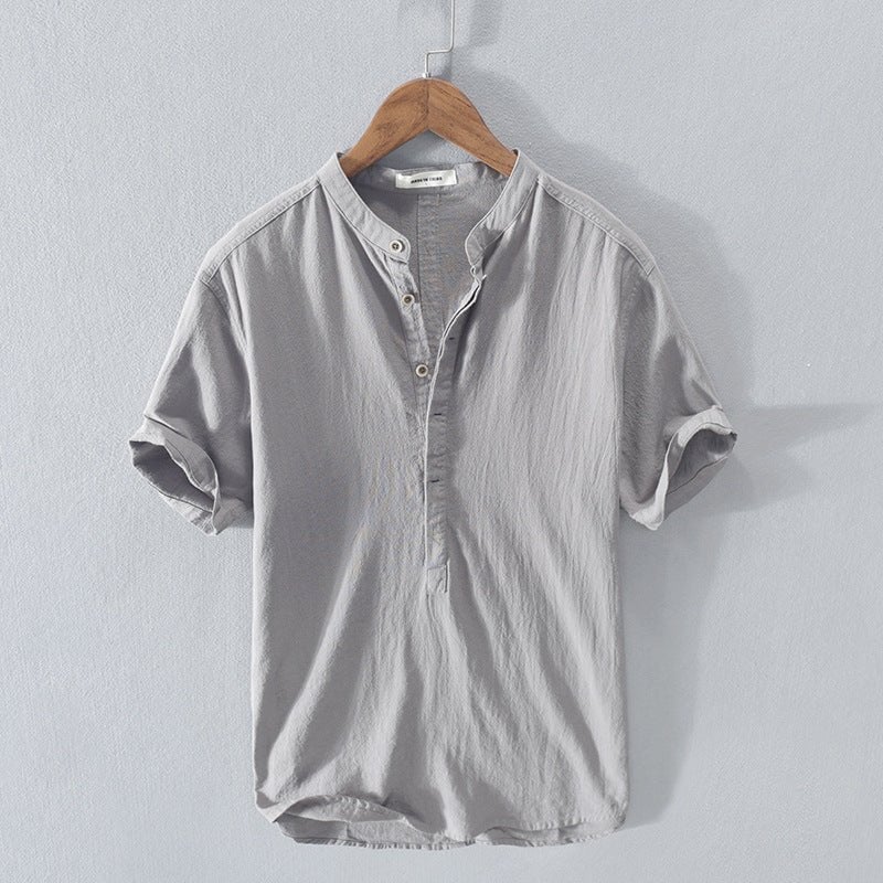 Men's New Linen Casual Short-Sleeve Shirt