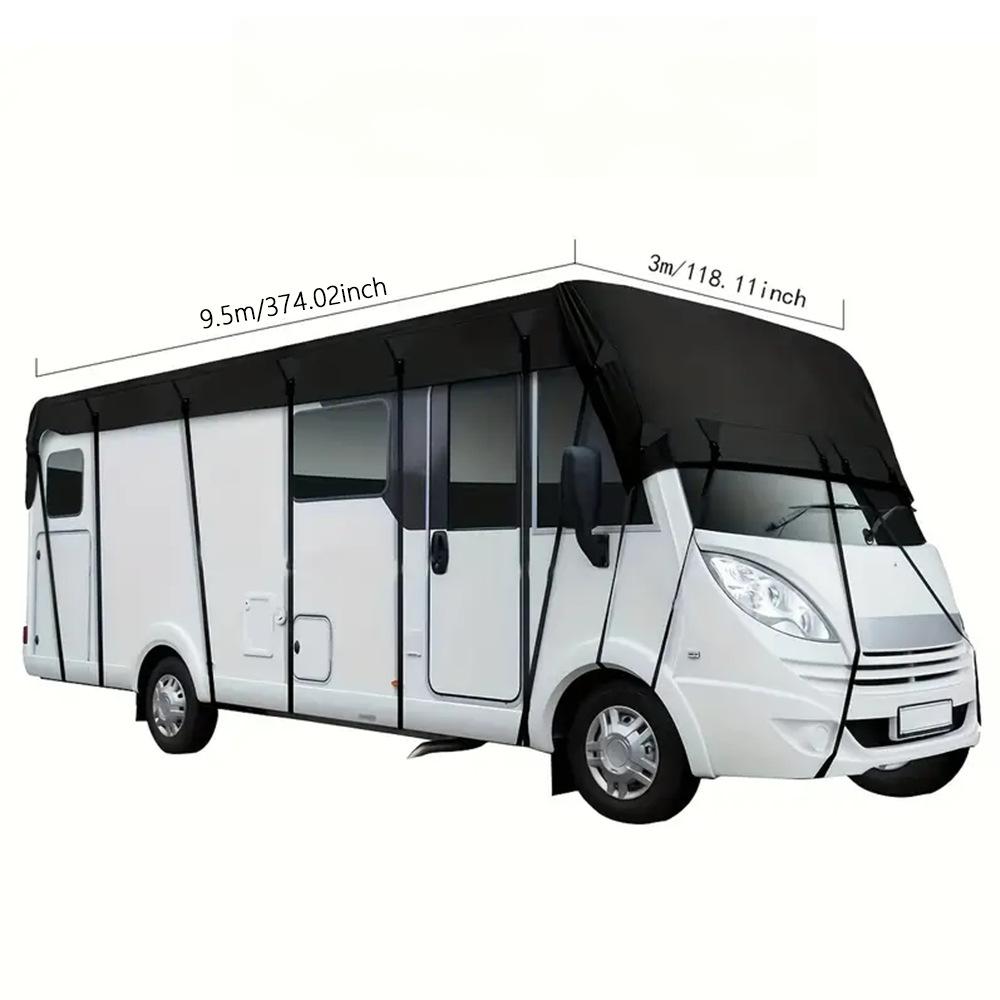 🥳2026 HOT SALE🥳💞50K+ SOLD! 🚐☔ 50% OFF! Caravan & Motorhome Roof Cover – 210D Oxford, silver-coated, adjustable straps & 2 tension straps. Protects roof from rain, leaves & costly repairs! 🛡️✅
