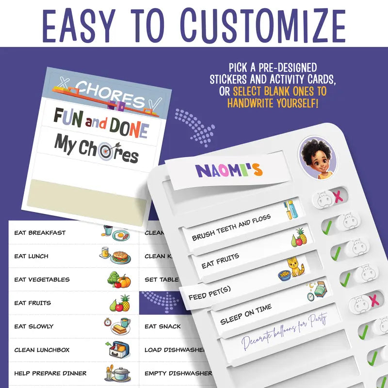 🥳2026 HOT SALE🥳💞50K+ SOLD! 📅🧲 50% OFF! Magnetic Dry-Erase Routine & Chore Board – 120 cards, sliding trackers, wall mount. Make daily routines clear, visual & easy to follow! ✅🏠
