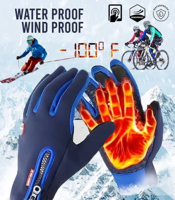 🥳2026 HOT SALE🥳💞50K+ SOLD! ❄️🧤 LAST DAY £9.99! Waterproof Thermal Gloves – touchscreen fingertips, windproof & adjustable zip fit. Warm hands, use your phone anywhere! 🛡️✅