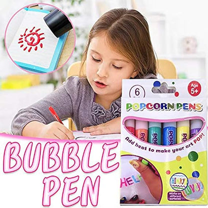 🥳2026 HOT SALE🥳💞50K+ SOLD!🎄✨ 55% OFF + Buy 3 Pay 2! Magic Puffy Pens – Draw, heat & watch it puff up! 3D art fun for kids – great for Christmas gifts & DIY projects. A creative surprise! 🖍️🎨