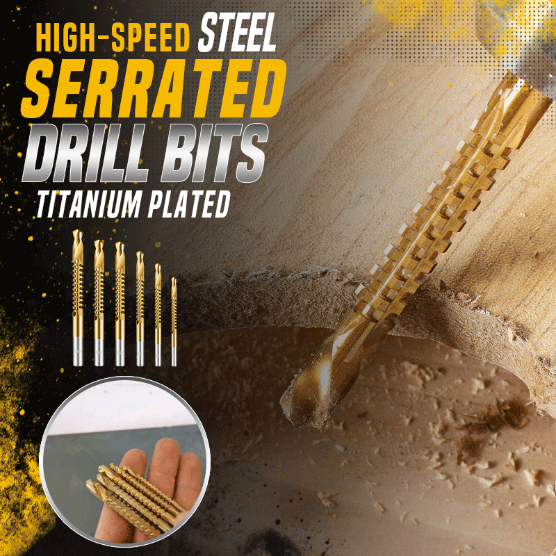 🥳2026 HOT SALE🥳💞50K+ SOLD!🔩⚡ BUY 2 GET 1 FREE! Titanium‑Coated Twist Drill Set – 6 sizes, drills & saws in one. High‑speed steel, no rust. Wood, metal, plastic – all in one kit! 🧰✨