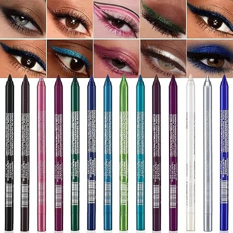 🥳2026 HOT SALE🥳💞50K+ SOLD!💥💎💜 FLASH SALE 50% Off! Sparkling Gel Eyeliner Collection – 14 waterproof, pearl & metallic shades to play with. One-stroke intensity, all-day wear. 🌈💫