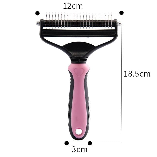 🥳2026 HOT SALE🥳💞50K+ SOLD!🔥💖 50% OFF! Gentle Deshedding Brush for Dogs & Cats – Sharp inner blades cut tangles, rounded tips protect skin. Ergonomic grip, easy to clean. Love the brush, hate the shedding. 🐈🌸