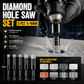 🥳2026 HOT SALE🥳💞50K+ SOLD! 💎🔧 50% OFF! Diamond Drill Bits Set – 5-16mm hex shank, dry/wet use. Cuts clean precision holes in tile, glass, granite & marble without chipping! 🛡️💪