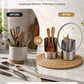 🥳2026 HOT SALE🥳💞50K+ SOLD! 🍳🧺 50% OFF! Kitchen Utensil Holder – holds pot lids, spatulas & cutting boards upright. Thickened stainless steel – stable, no tipping. Saves counter space – no more messy worktops! ✨🏠