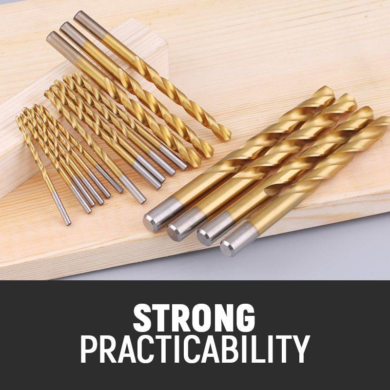 🥳2026 HOT SALE🥳💞50K+ SOLD!🛠️🧰 50% OFF! 99‑Piece Titanium Drill Bit Set – 1.5‑10mm full range, HSS titanium‑coated. Drills wood, plastic, PVC & thin metal. A must‑have for every DIYer! ⚡✨