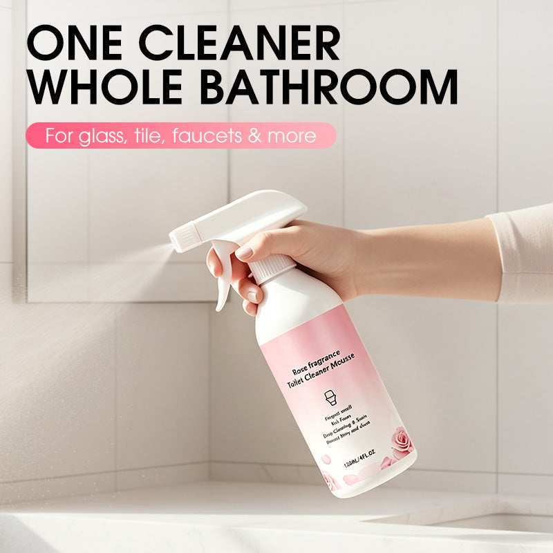 🥳2026 HOT SALE🥳💞50K+ SOLD! 🛁🧹 50% OFF! Bathroom Cleaner Spray – dissolves limescale, soap scum & water stains without scrubbing. Multi-surface for glass, tiles & taps – leaves a fresh botanical scent. Gentle formula, no harsh fumes! ✨💪