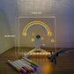🥳2026 HOT SALE🥳💞50K+ SOLD!🎨✨ BUY 3 GET 10% OFF + FREE SHIPPING! Luminous LED Drawing Board – USB powered, reusable surface, 7 colour markers. Glowing creativity for little artists! 🖍️🌟