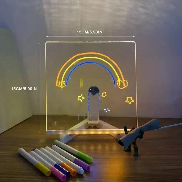 🥳2026 HOT SALE🥳💞50K+ SOLD!🎨✨ BUY 3 GET 10% OFF + FREE SHIPPING! Luminous LED Drawing Board – USB powered, reusable surface, 7 colour markers. Glowing creativity for little artists! 🖍️🌟