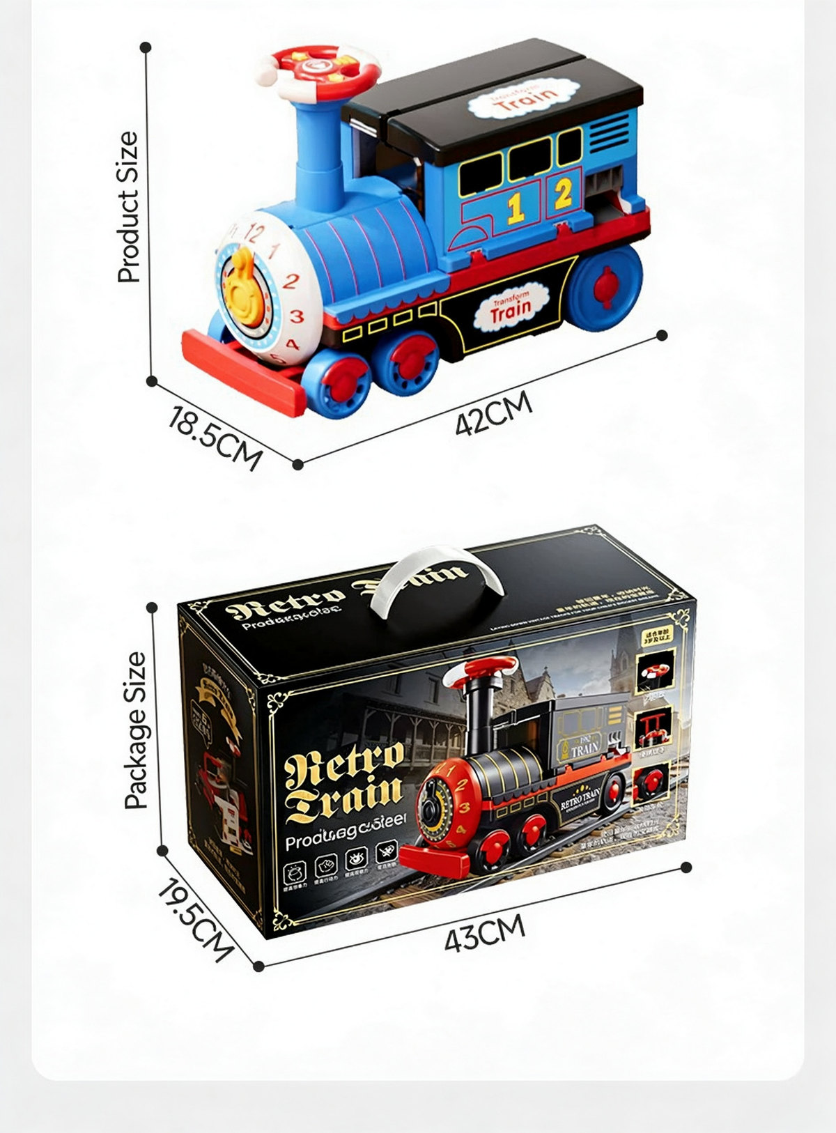 🥳2026 HOT SALE🥳💞50K+ SOLD! 🚂🎁 50% OFF! Large Rideable Toy Train – 4 play modes: push, pull, sit & play. Includes 6/12 die-cast cars & storage wagons. Safe, sturdy, ages 4-6. Perfect Christmas gift! 🛡️✨