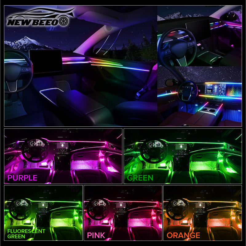 🥳2026 HOT SALE🥳💞50K+ SOLD! 🚗💡 50% OFF! Car Interior LED Atmosphere Lights – ultra-thin & easy to fit, adds a custom glow for stunning evening drives! ✨✅