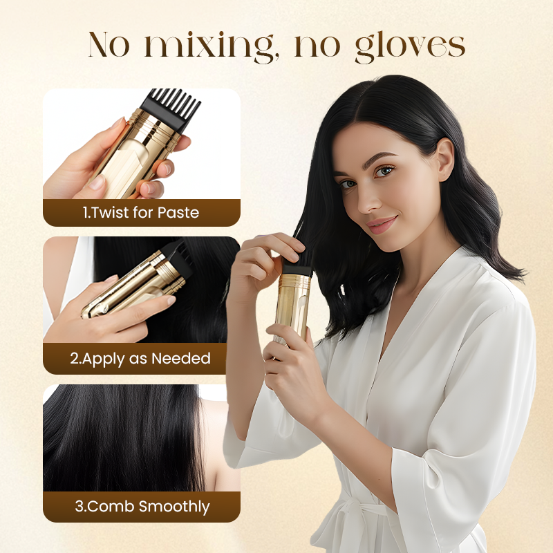 🥳2026 HOT SALE🥳💞50K+ SOLD! ✨2-in-1 Convenient Hair Dye Comb For Gray Hair（50% OFF）