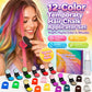 🥳2026 HOT SALE🥳💞50K+ SOLD! 🌈🎨 50% OFF! 12-Color Temporary Hair Chalk Applicator Set – Vibrant shades for highlights, streaks & full-color fun. Easy clamp-on application – wash out with shampoo! Perfect for parties, festivals & cosplay! 🎉✨