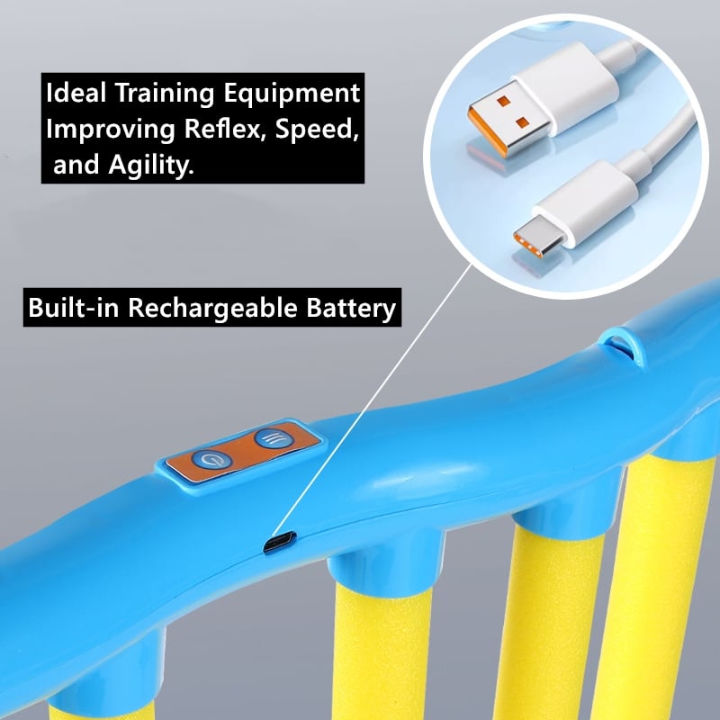 🥳2026 HOT SALE🥳💞50K+ SOLD! 🎯⚡ 50% OFF! Reflective Drop Stick Challenge Game Set – 3-speed gears, USB rechargeable, safe EVA sticks. Fun reaction training for family & kids! 🏆💚