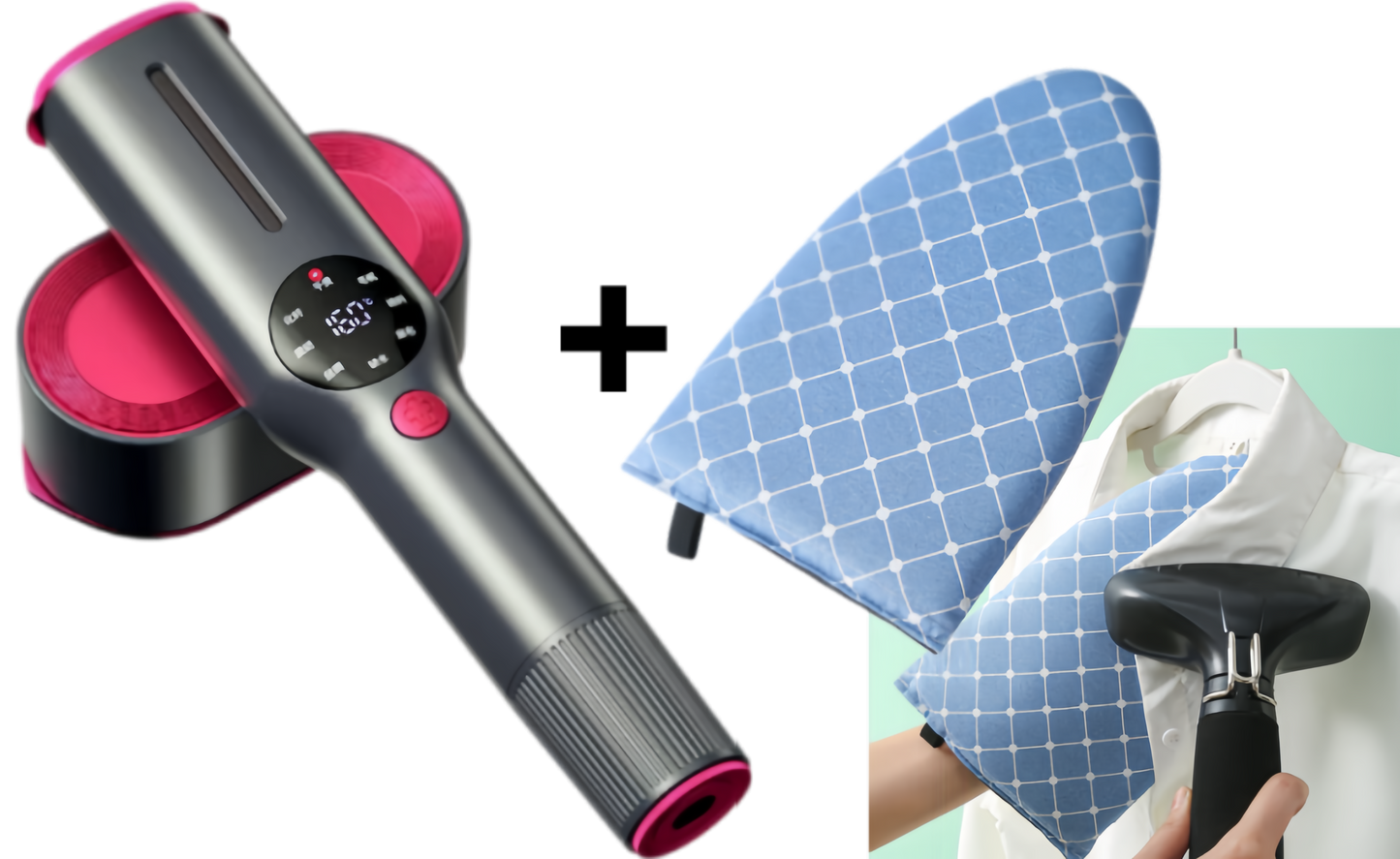 🥳2026 HOT SALE🥳💞50K+ SOLD!👔🌀 50% OFF! Lightweight Steamer Iron – 90° rotating head, ceramic plate & 7 modes. Perfect for collars & cuffs – gentle on silk, tough on creases! 💎💪