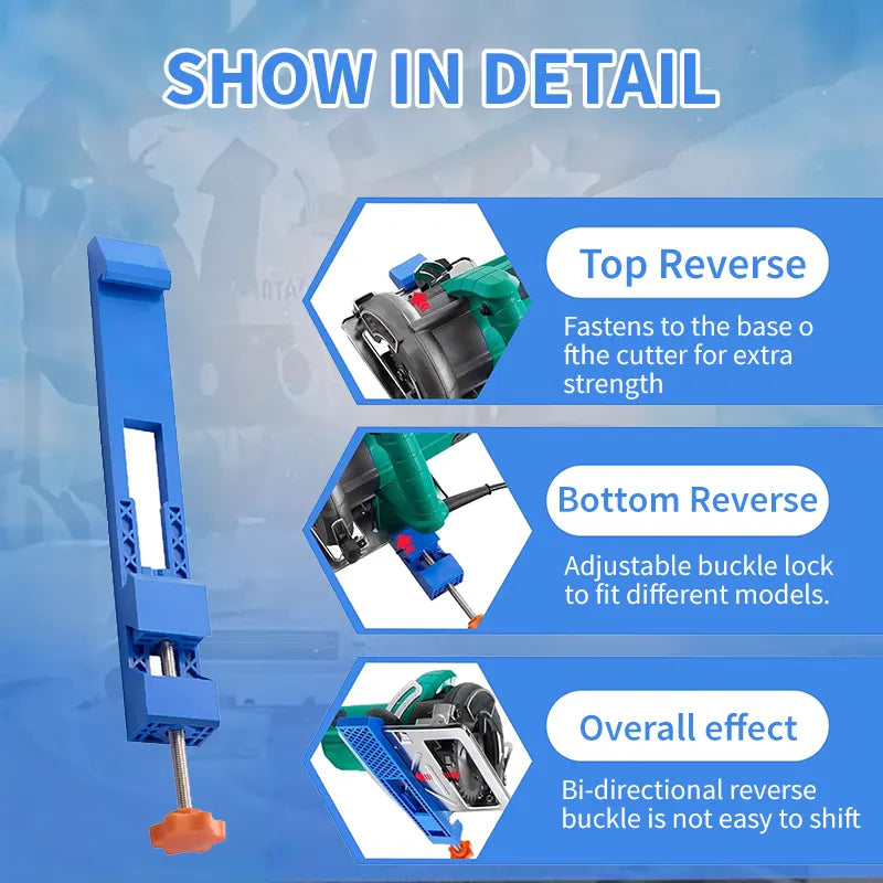 🥳2026 HOT SALE🥳💞50K+ SOLD!📐⚡ 50% OFF! Precision Cutting Guide Rail – Two‑way locking design keeps cuts stable & straight. Fits 4‑6″ tools – no drilling, easy install! 🛠️✨