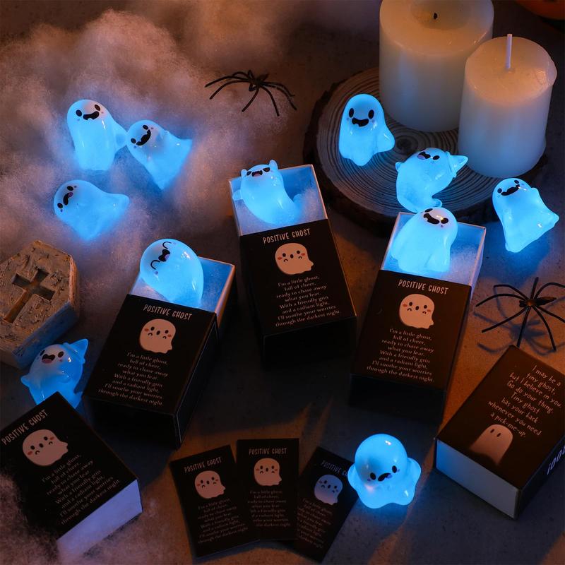 👻Glow in the Dark Mini Ghost Figures with Box(6 pcs)