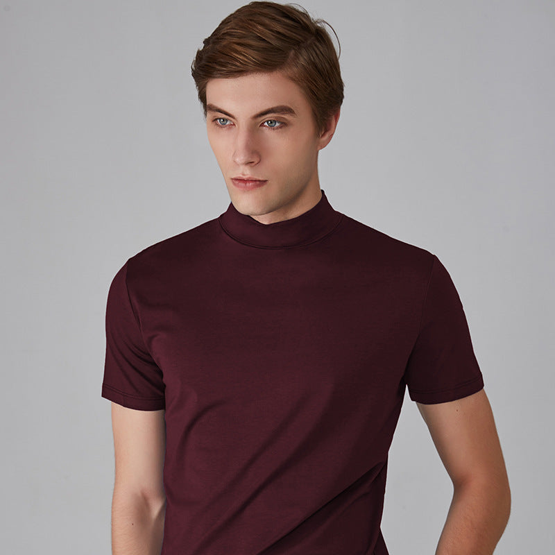 🥳2026 HOT SALE🥳💞50K+ SOLD!🏆🥧 LIMITED TIME £9.99! 🎁 High Neck Slim Fit T-Shirt – Soft cotton blend, gentle on skin! Perfect layering piece for chilly days. Easy-care, no ironing needed. Smart enough for pub, comfy enough for home. 🍻🧥